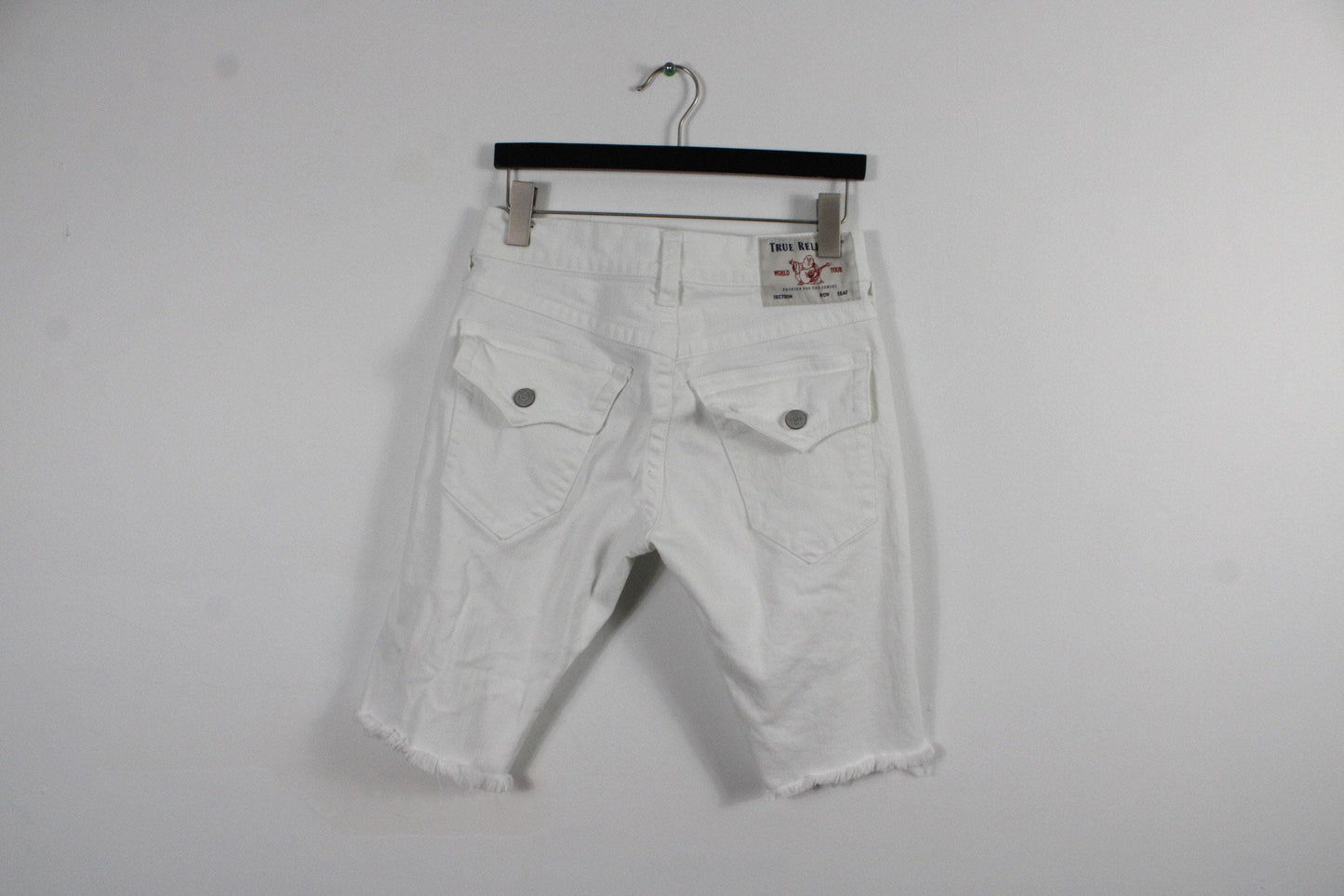 True religion jean shorts / 90s vintage denim jorts streetwear / hip hop clothing