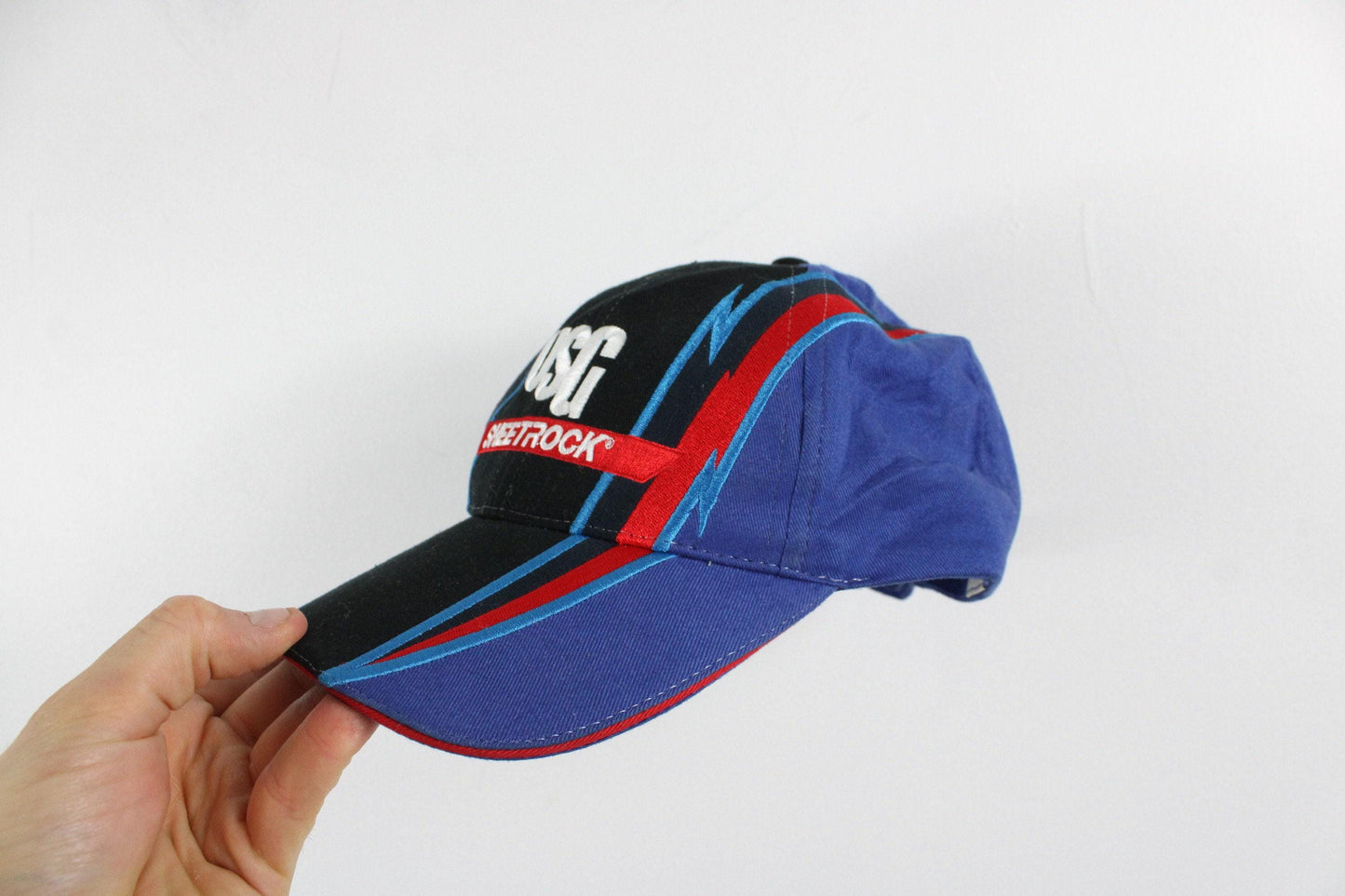 Usg sheetrock hat / casual vintage stretch-back cap / headwear  / 90s hip hop clothing / streetwear