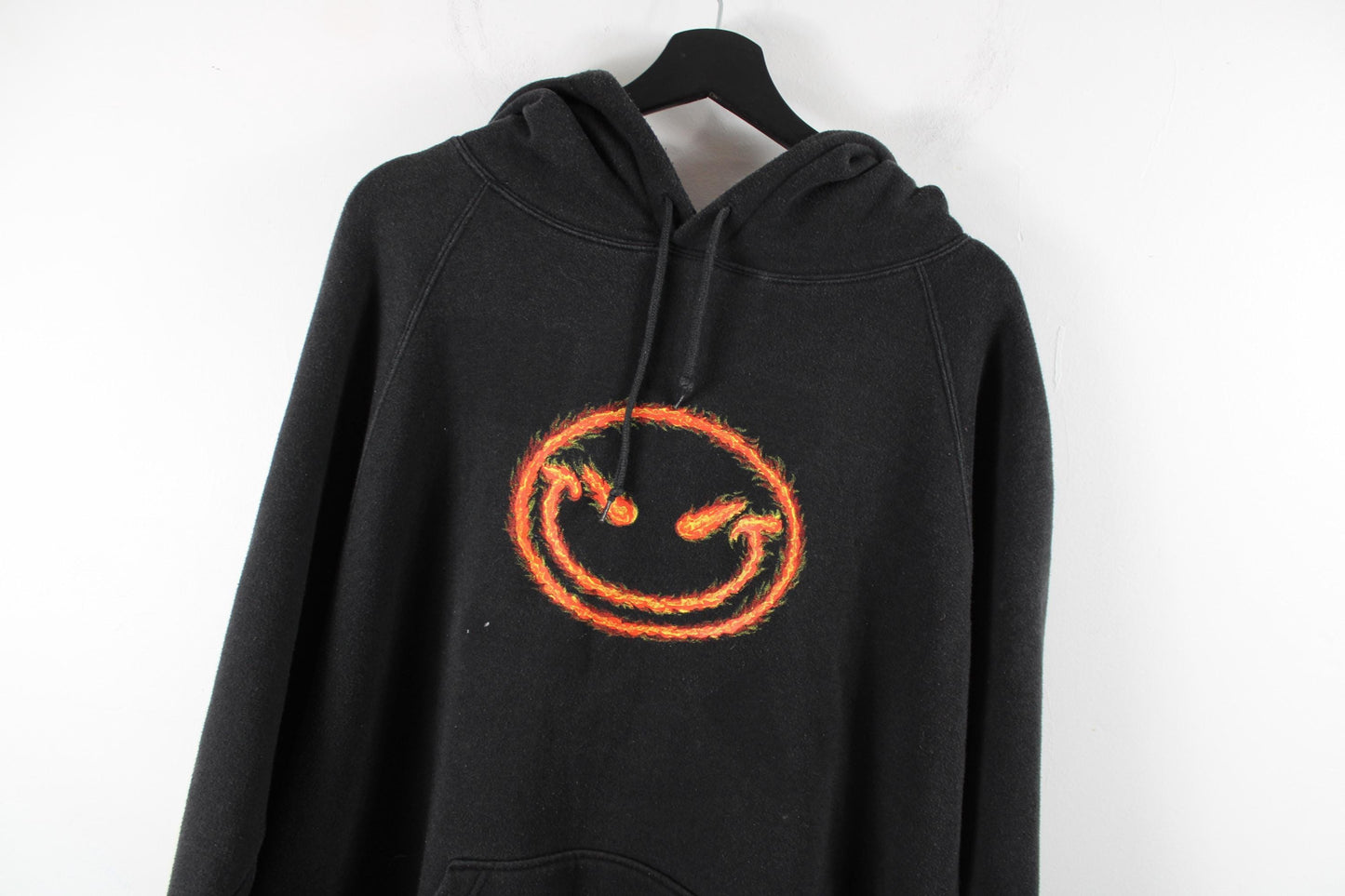 Vintage r2 raver hoodie | retro smiley face graphic pullover | unisex streetwear