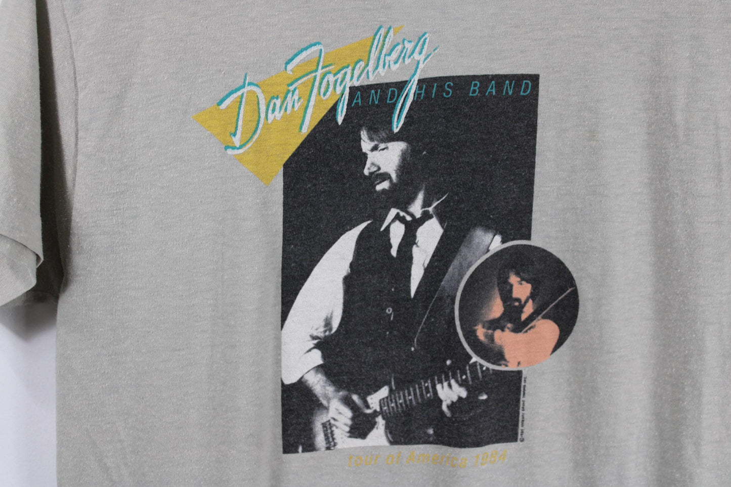 Vintage dan fogelberg tour of america 1984 t-shirt | retro concert tee | unisex rock band shirt | size large