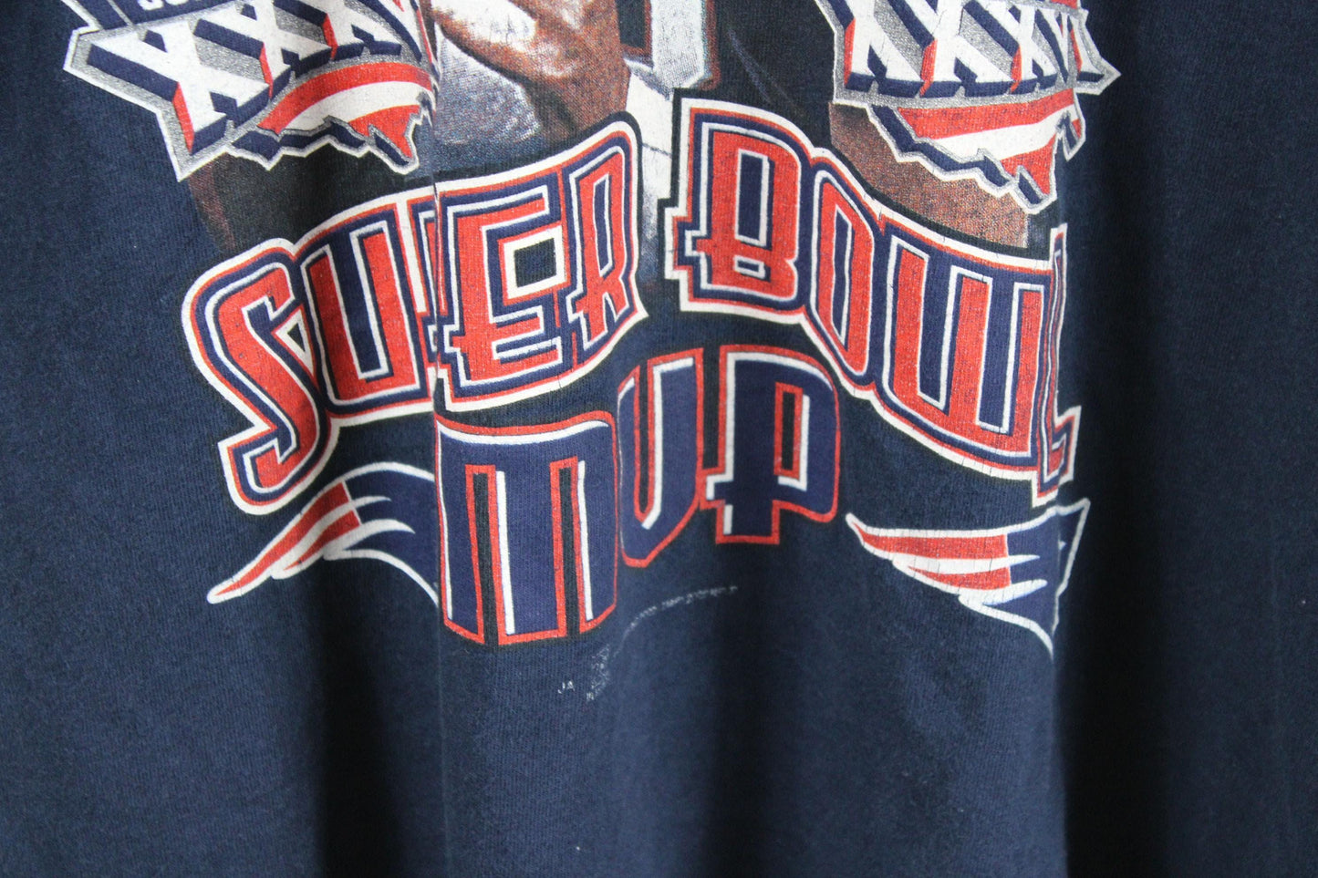 Vintage superbowl xxxvi tom brady t-shirt | new england patriots nfl tee | size large | retro football fan gear