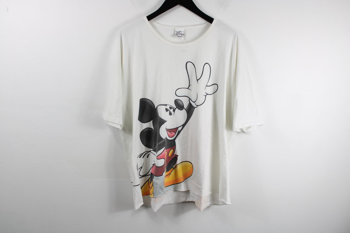 Vintage disney mickey mouse and pluto chopped t-shirt | retro disney tee | 90s graphic print | size m | classic mickey & pluto design