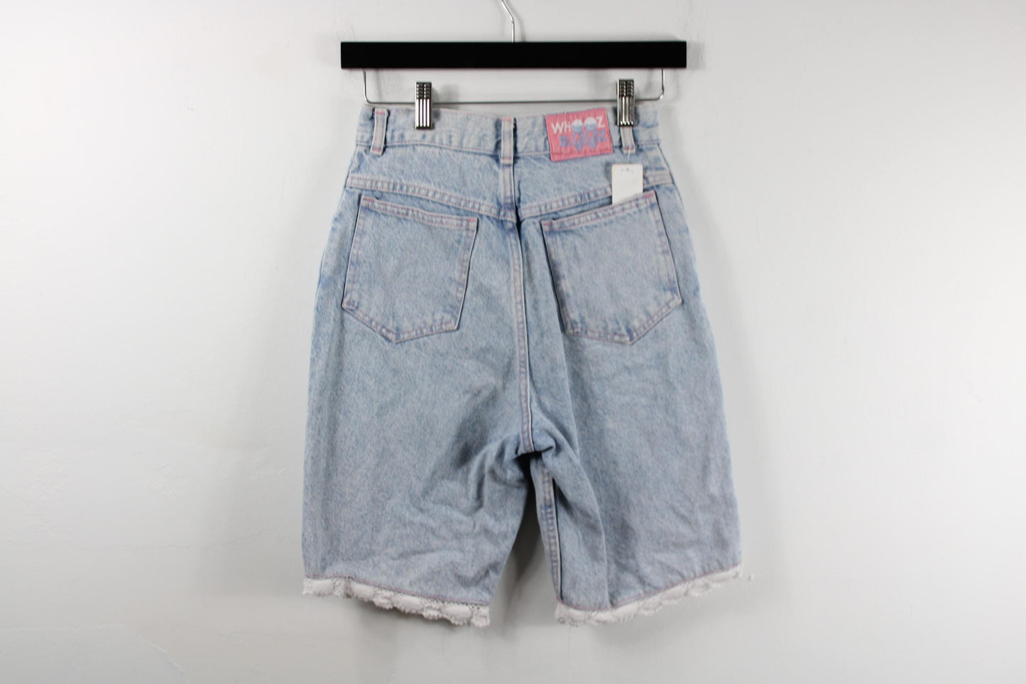 Vintage whooz blooz light wash denim shorts - retro casual wear