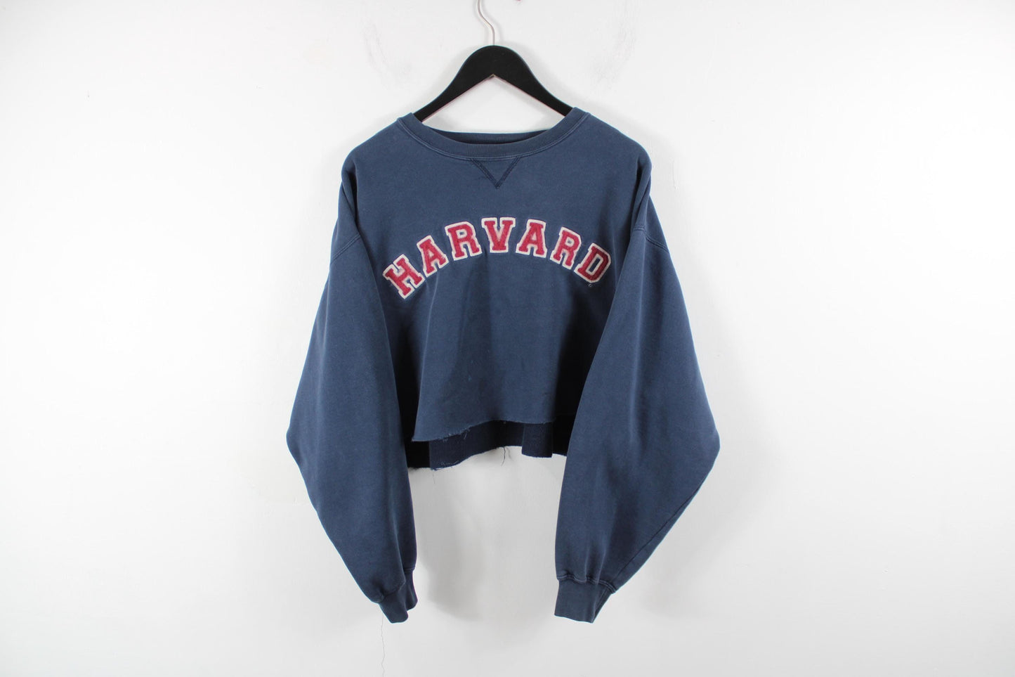 Harvard Cropped Sweater - Vintage 90s University Logo, Size XL