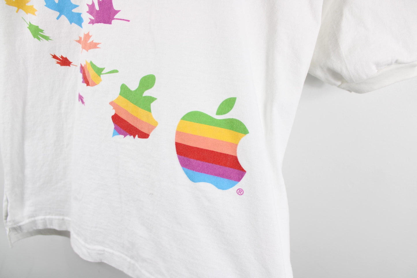 Apple Computers Polo Shirt, Vintage Logo Tee, Retro Style, Size Extra Large