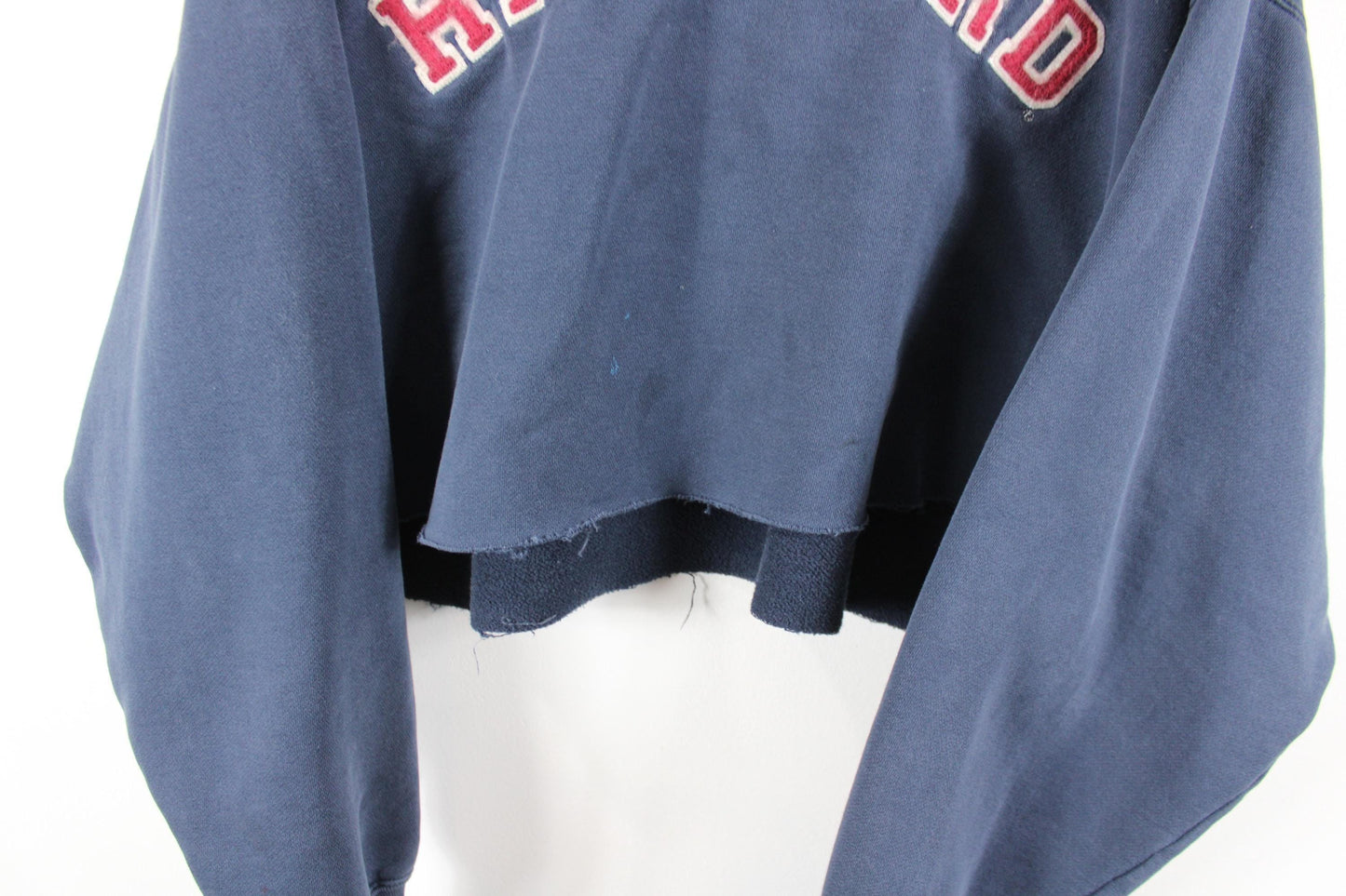 Harvard Cropped Sweater - Vintage 90s University Logo, Size XL