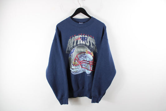 New-England Patriots Sweater | Vintage NFL Football Crewneck | Retro Football Apparel | Size XL