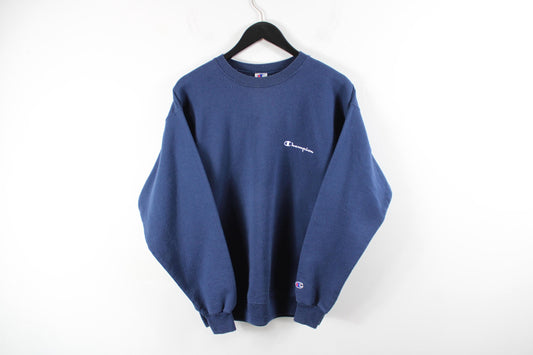 Champion Logo Sweater | Vintage 90s Crewneck Pullover | Size M/L