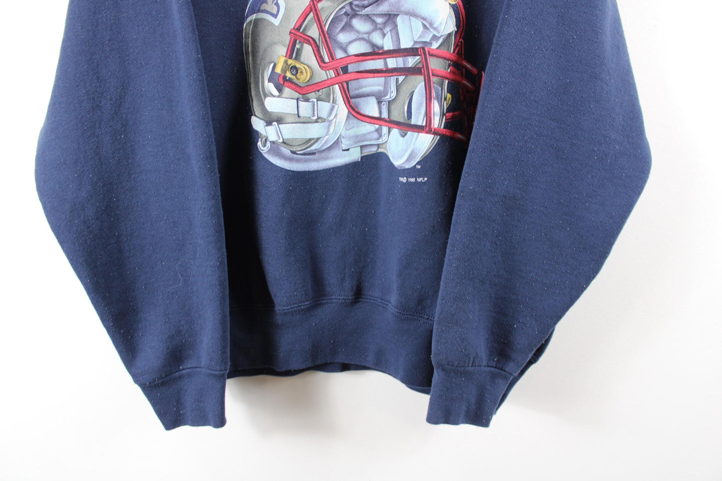 New-England Patriots Sweater | Vintage NFL Football Crewneck | Retro Football Apparel | Size XL