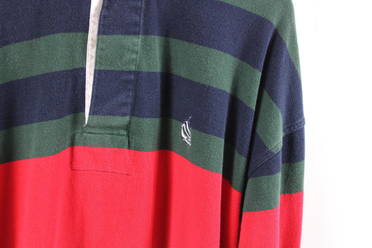 Polo rugby shirt / 90s vintage barbarian style nautica top / hip hop clothing / streetwear