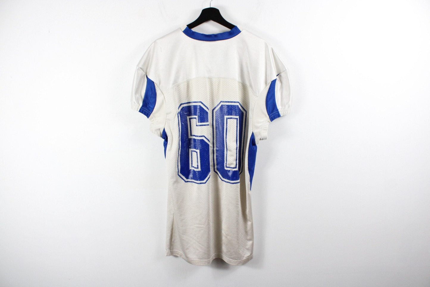 American-football jersey / vintage champion white cotton wash shirt / 90s sports team uniform