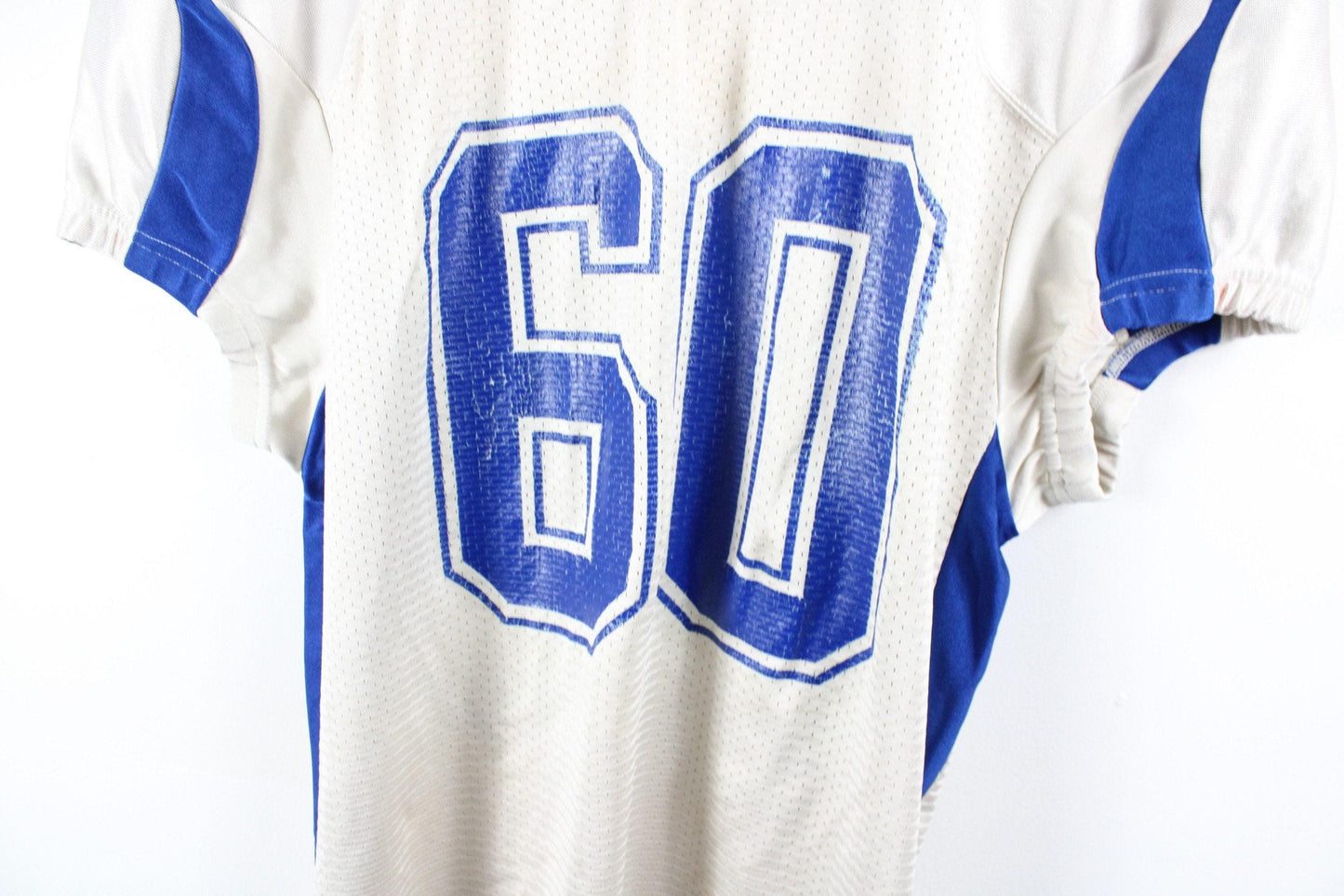 American-football jersey / vintage champion white cotton wash shirt / 90s sports team uniform