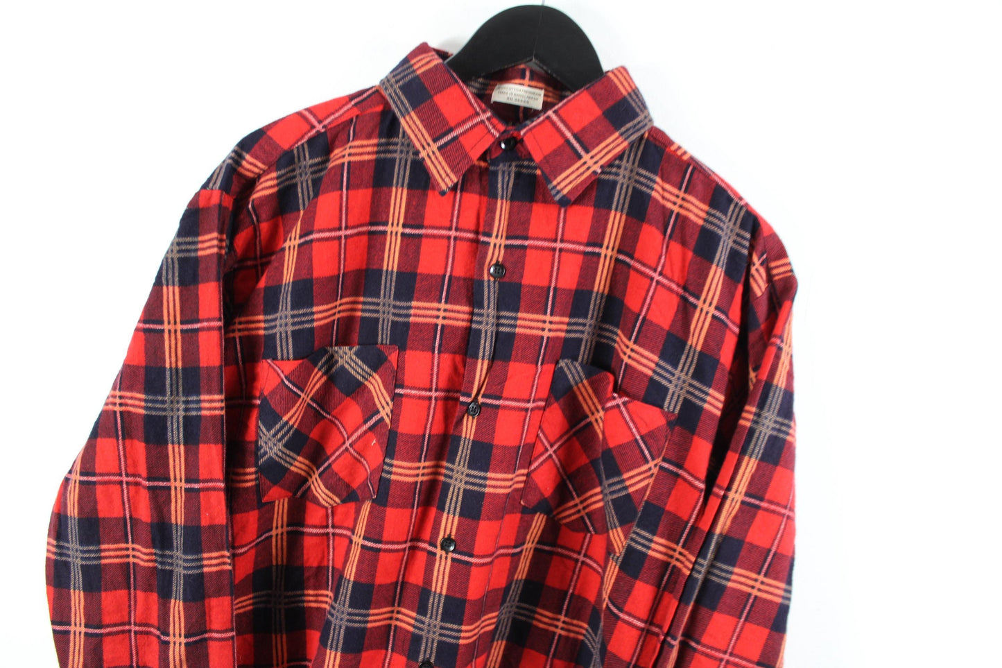 Red plaid flannel shirt | vintage cropped dinner jacket | unisex casual style layering