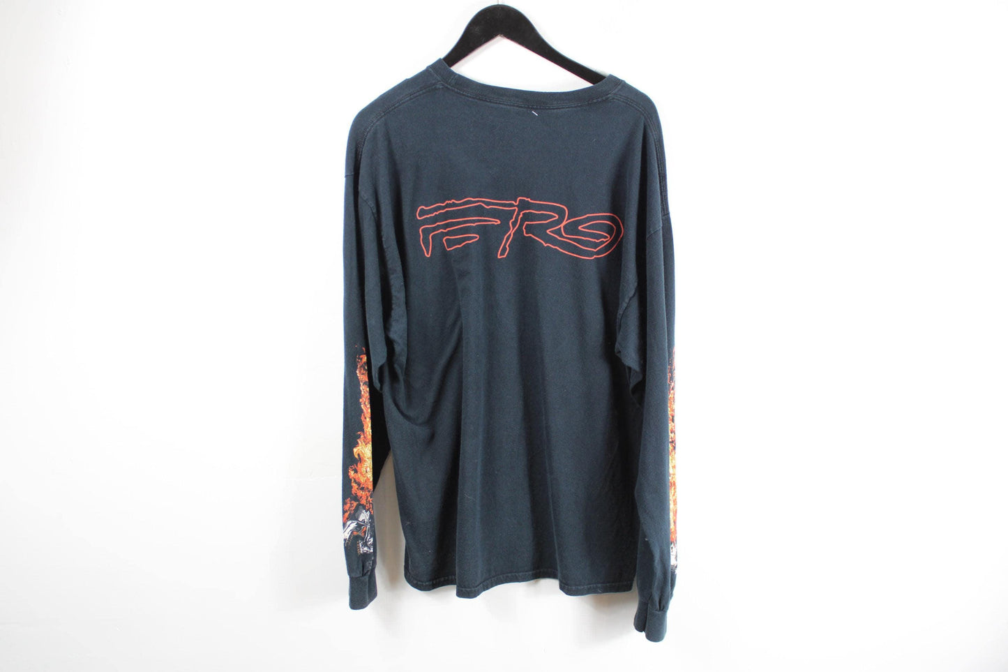 Vintage asap ferg flames long sleeve t-shirt | men's rap graphic tee | size xl | retro streetwear apparel