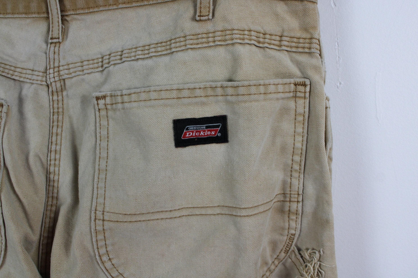 Carpenter pants / vintage dickies construction workwear studio cargo utility trousers / 90s streetwear jeans