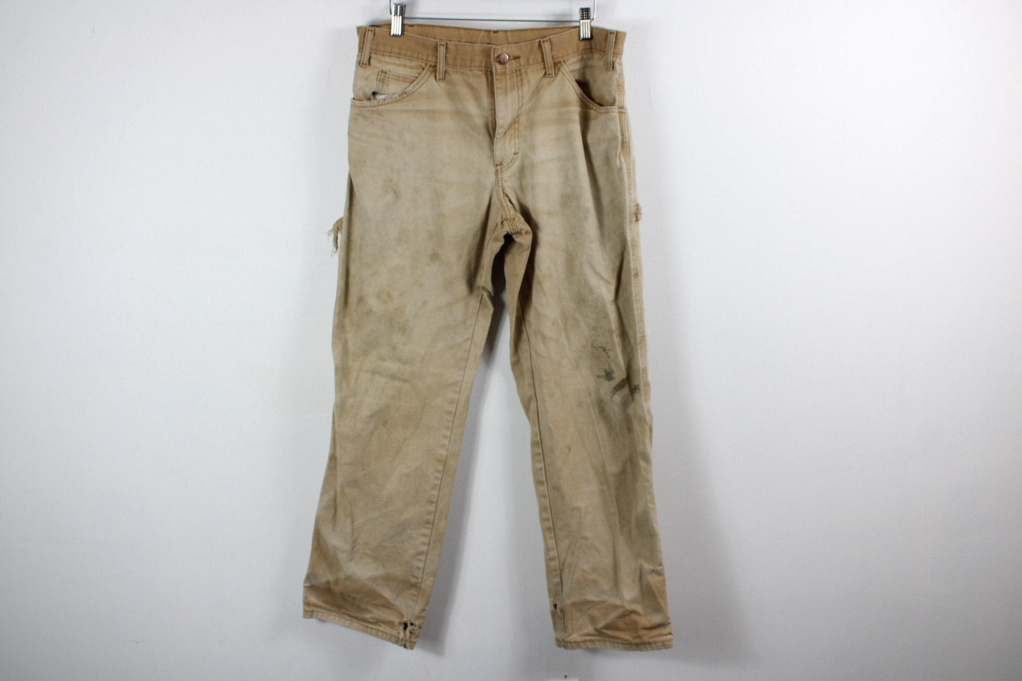 Carpenter pants / vintage dickies construction workwear studio cargo utility trousers / 90s streetwear jeans