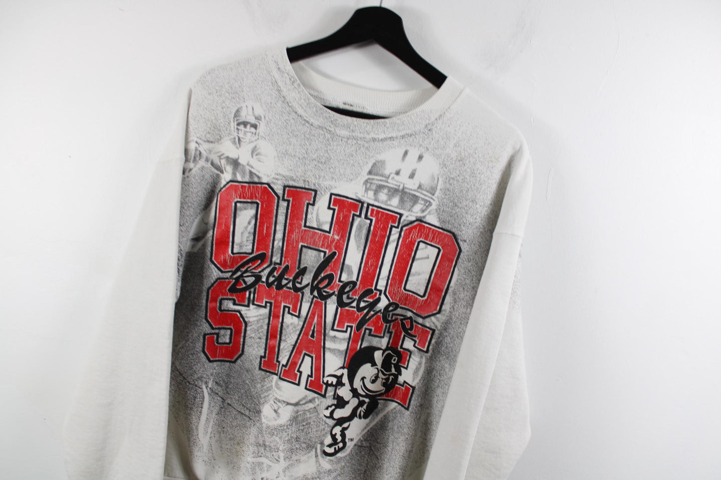 Ohio-State-Buckeyes University Sweater / Vintage NCAA Sweatshirt / 90s Embroidered Pullover Crewneck