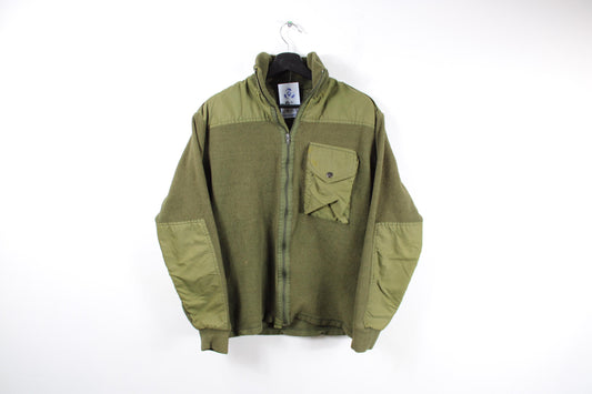 Vintage Military Fleece Jacket | Army Polar-Tech Outdoor Wear | Warm Mountain Gear