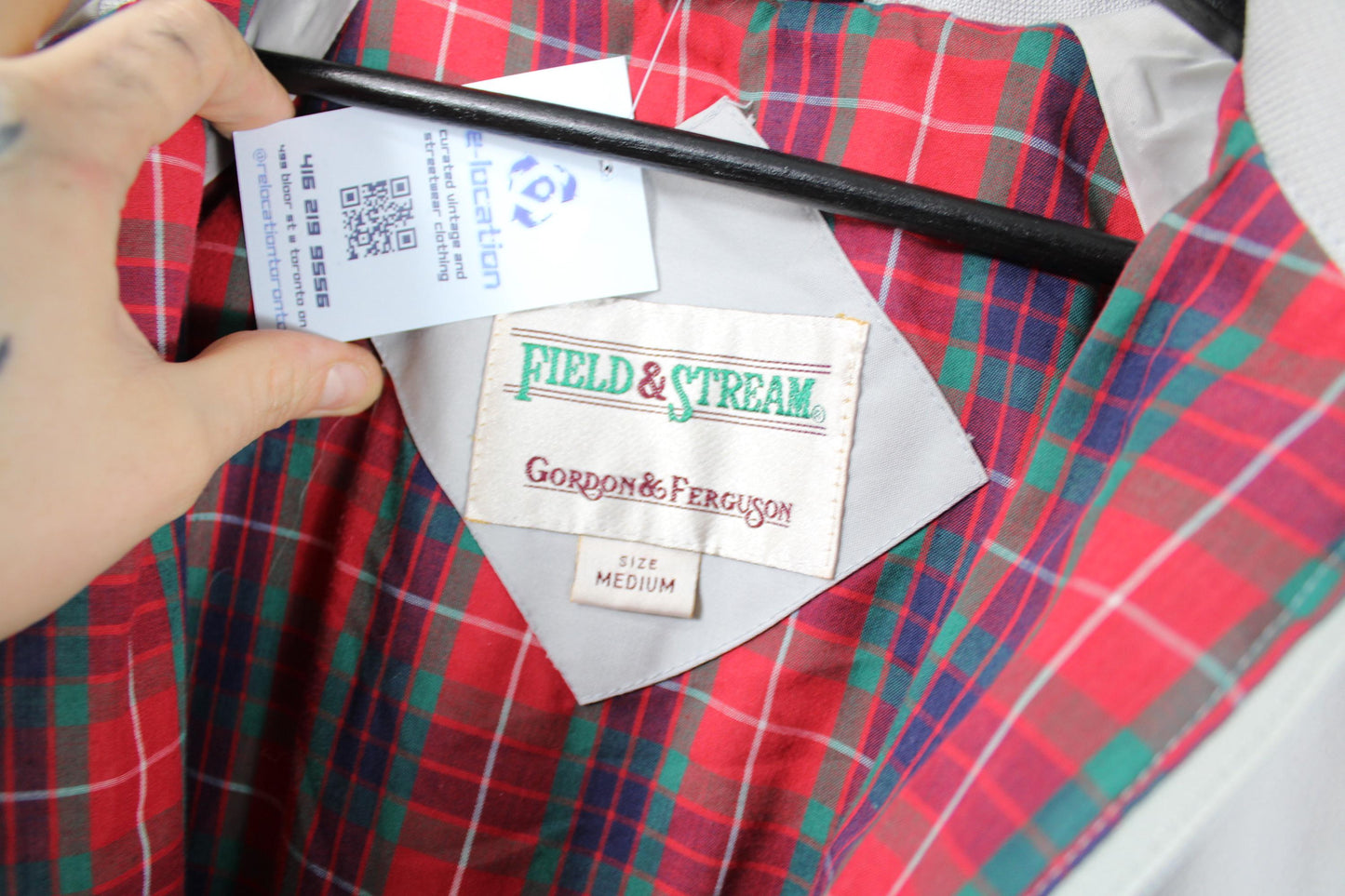 Vintage Golf Bomber Jacket | Classic Plaid Lined Harrington Coat | Preppy Style | 90s Clothing