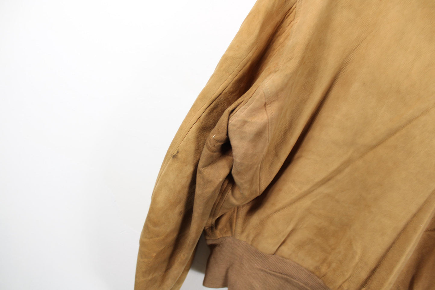 Vintage Suede Leather Jacket / Pogues Cincinnati / Brown  / 1970s Clothing