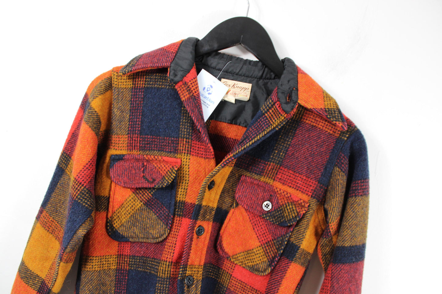 Plaid Lined Lumberjack Jacket | Vintage Fox Knapp Cozy Outdoor Coat