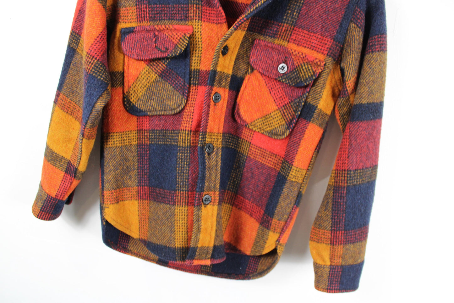 Plaid Lined Lumberjack Jacket | Vintage Fox Knapp Cozy Outdoor Coat