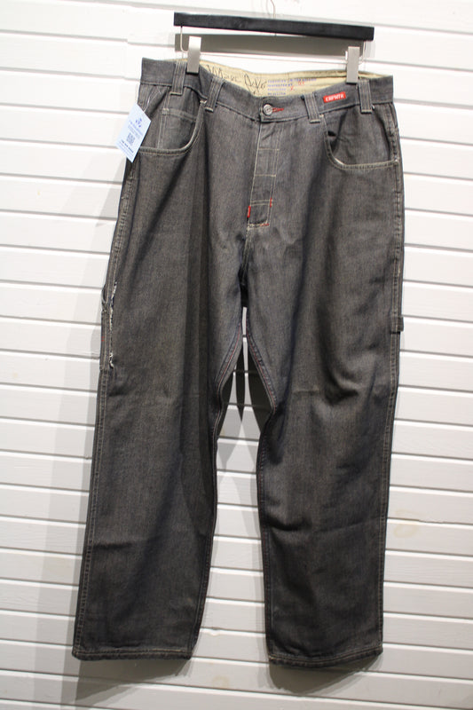 Ecko-UNLTD Carpenter Jeans | Vintage Marc-Ecko Limited Edition Work Pant | Dark Grey Denim Utility Trousers | Size 36