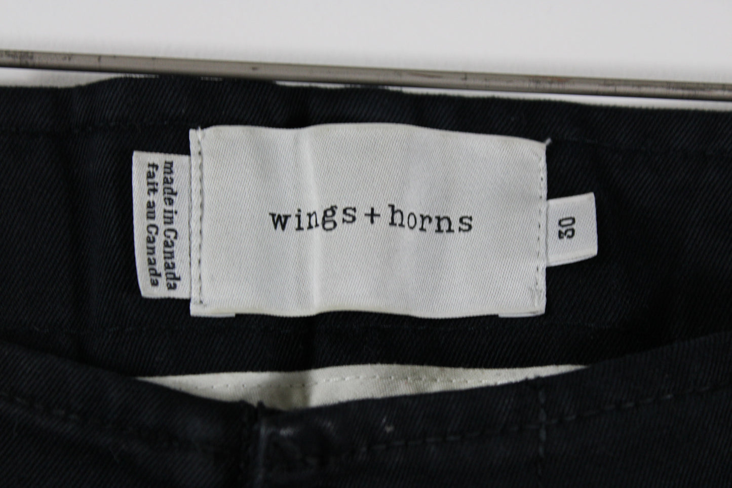 wings + horns Black Jeans