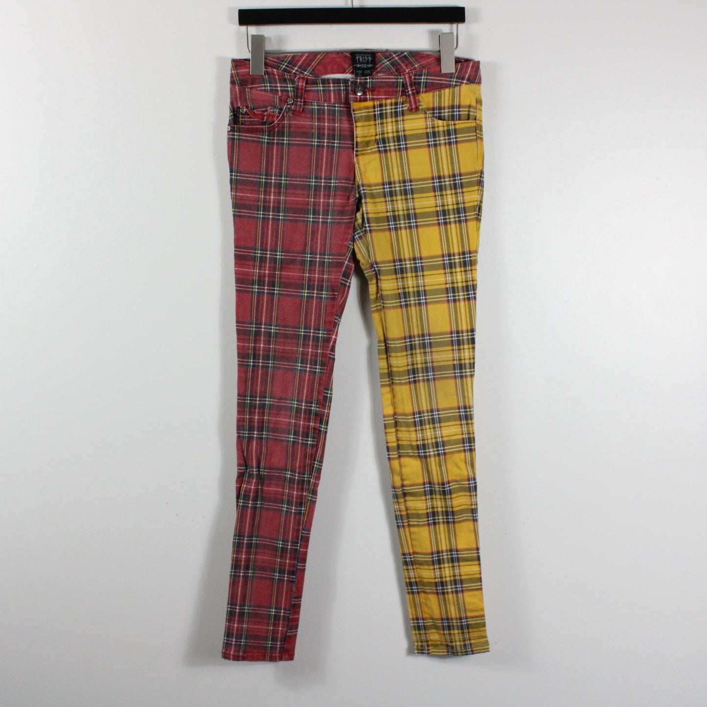 Tripp NYC 2-Tone Red & Yellow Skinny Jeans