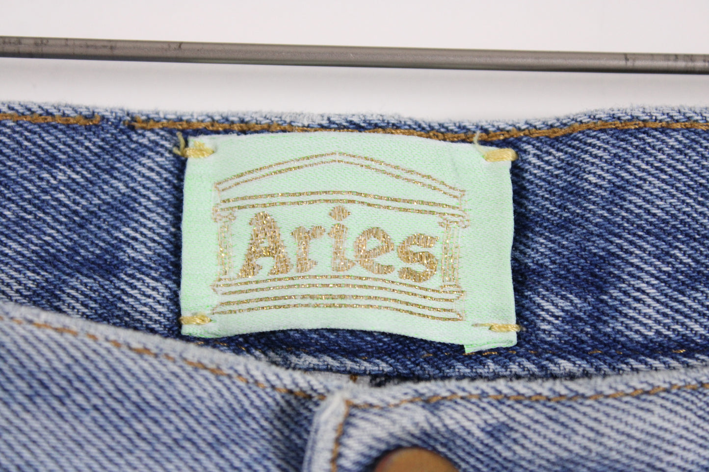 Aries Blue and White Pascal Lilly Denim Pants