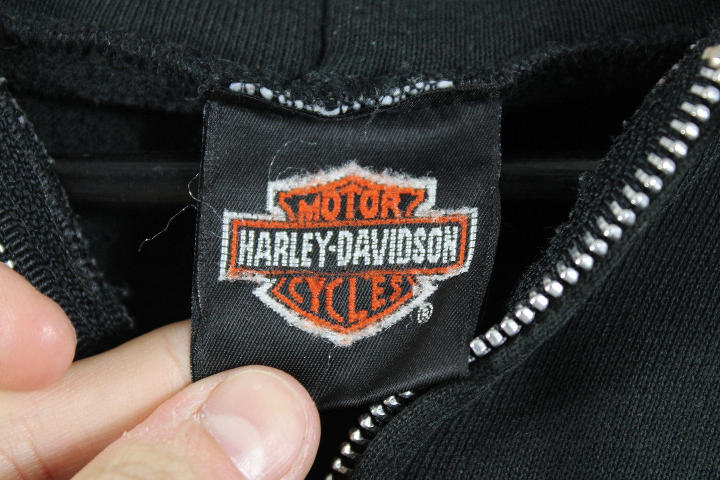 Harley Davidson Tiger Flame Zip-Up Hoodie
