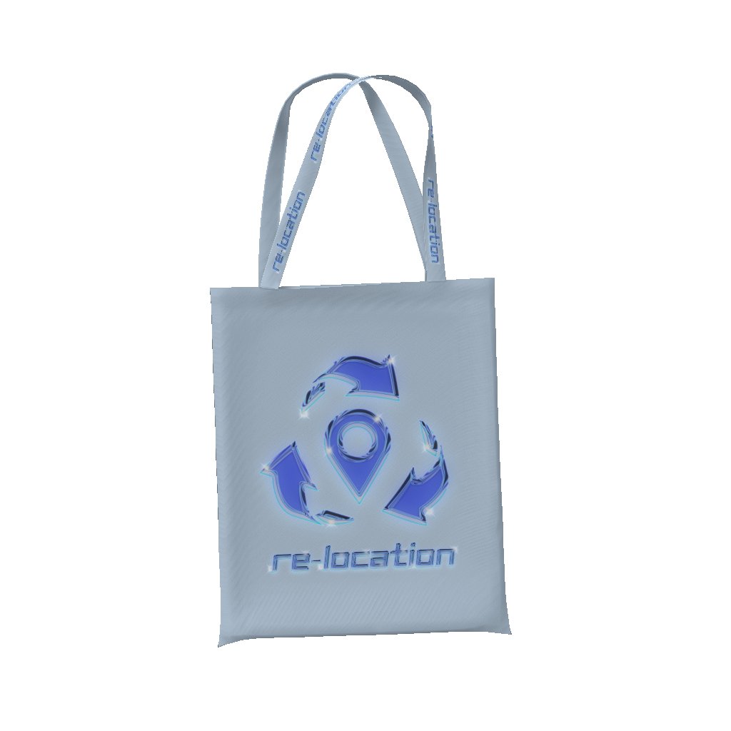 Relocation Chrome Logo Tote Bag