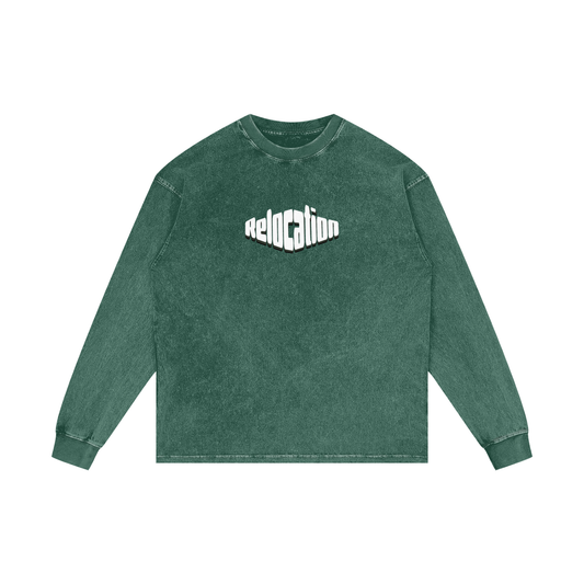 Relocation Acid Wash Long Sleeve T-Shirt