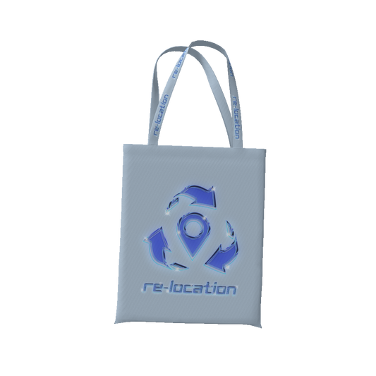 Relocation Chrome Logo Tote Bag