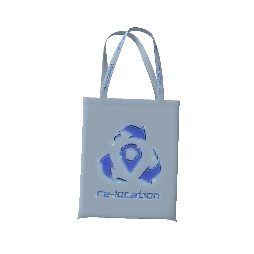 Relocation Chrome Logo Tote Bag