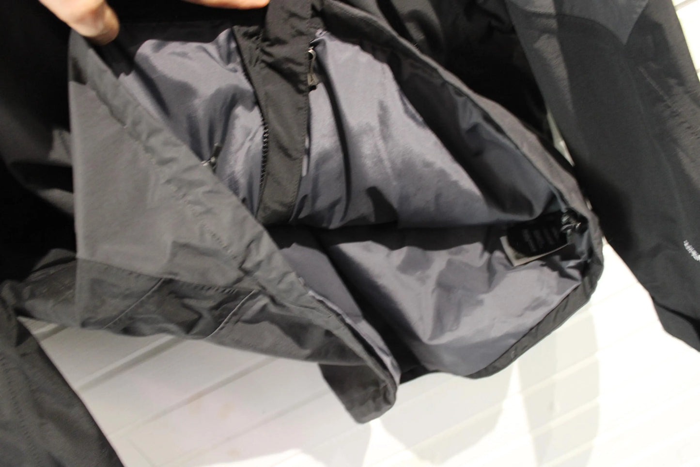 Vintage North-Face HyVent Jacket | Black Outdoor Technical Shell | Mountain Rainwear