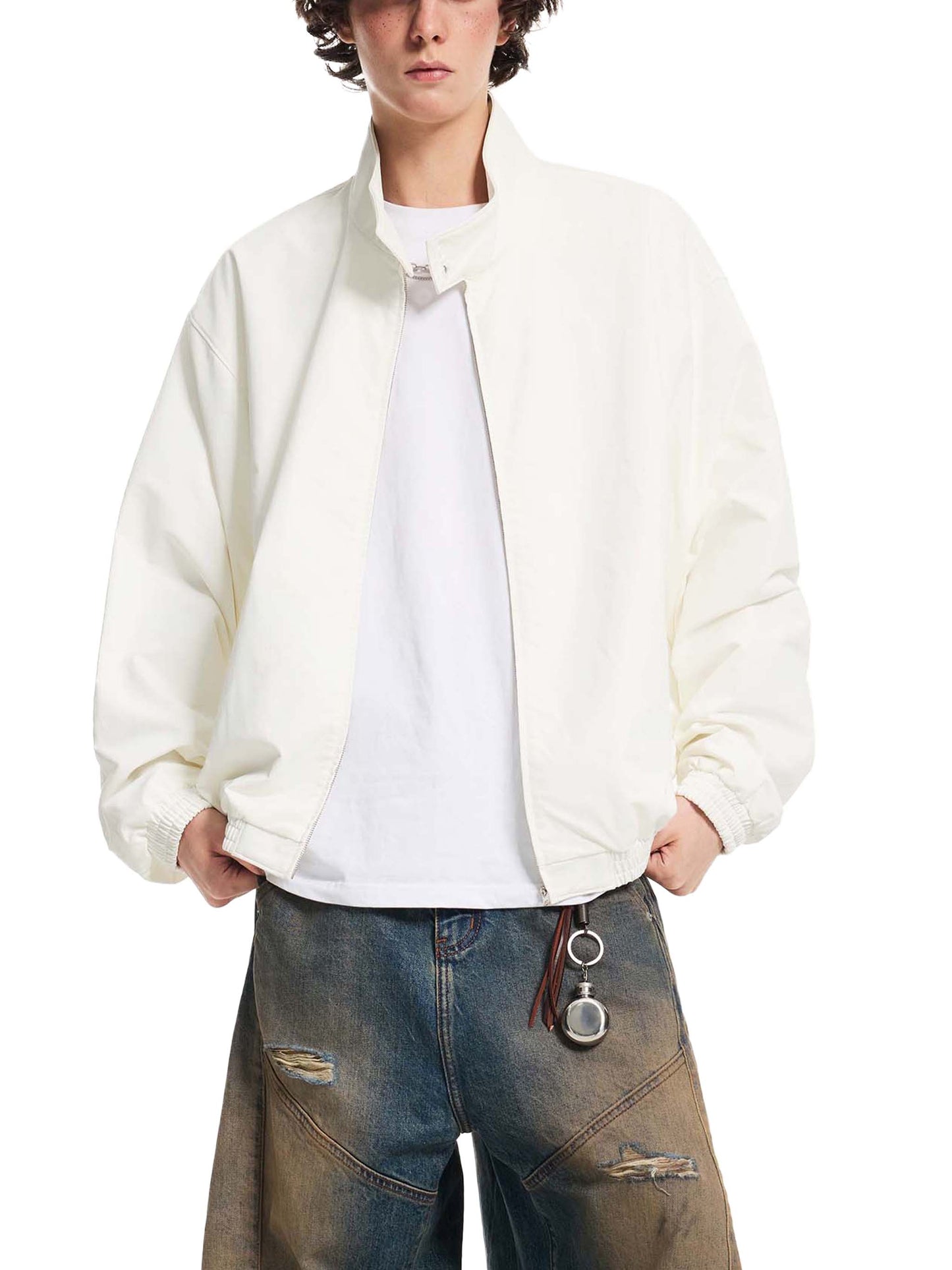 Relocation Stand Collar Bomber Jacket