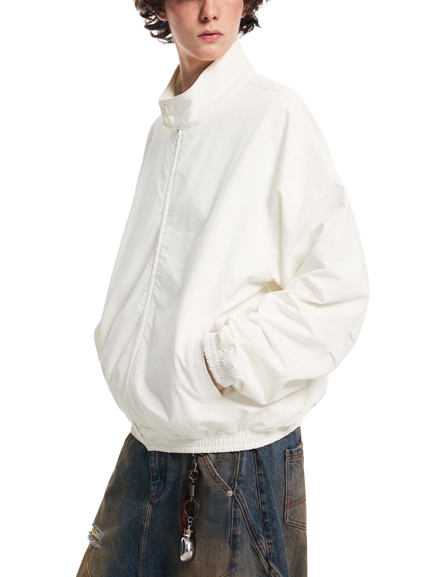 Relocation Stand Collar Bomber Jacket