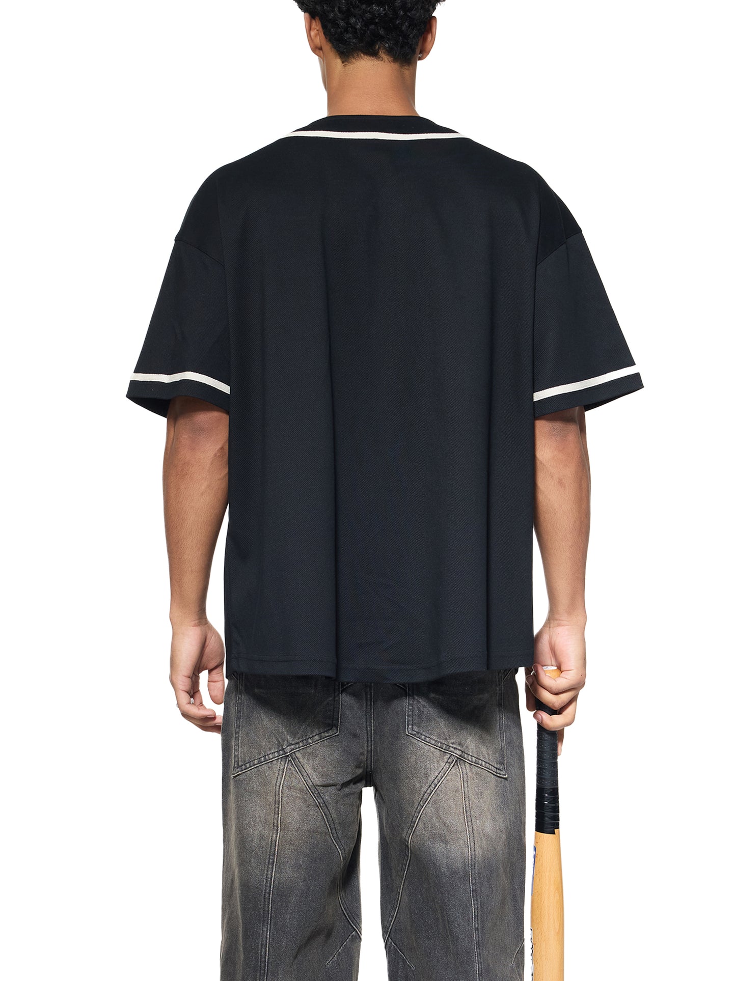 Relocation Piped Button-Up Jersey