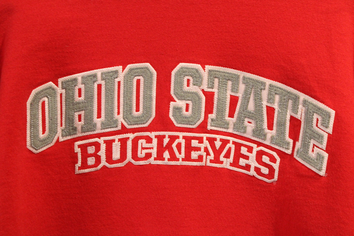 Champion Ohio-State-Buckeyes Sweatshirt | Vintage 90s Raw Hem College Crewneck | Cropped Pullover