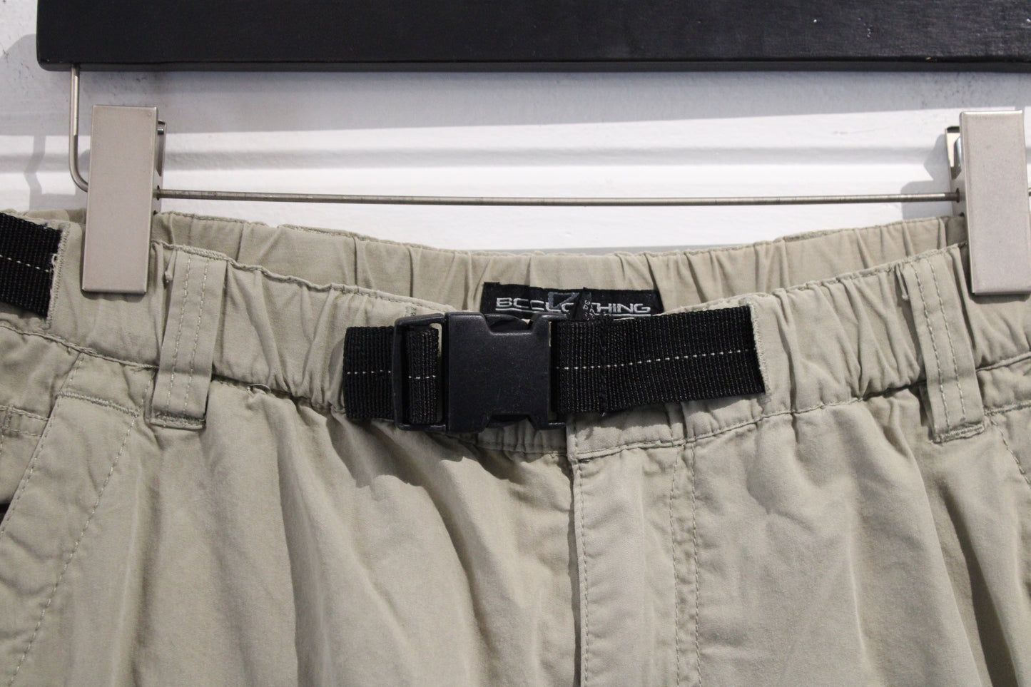 BC-Clothing Cargo Pants | Vintage Outdoor Utility Trousers Mesh Lined | Adjustable Waist Belt Streetwear