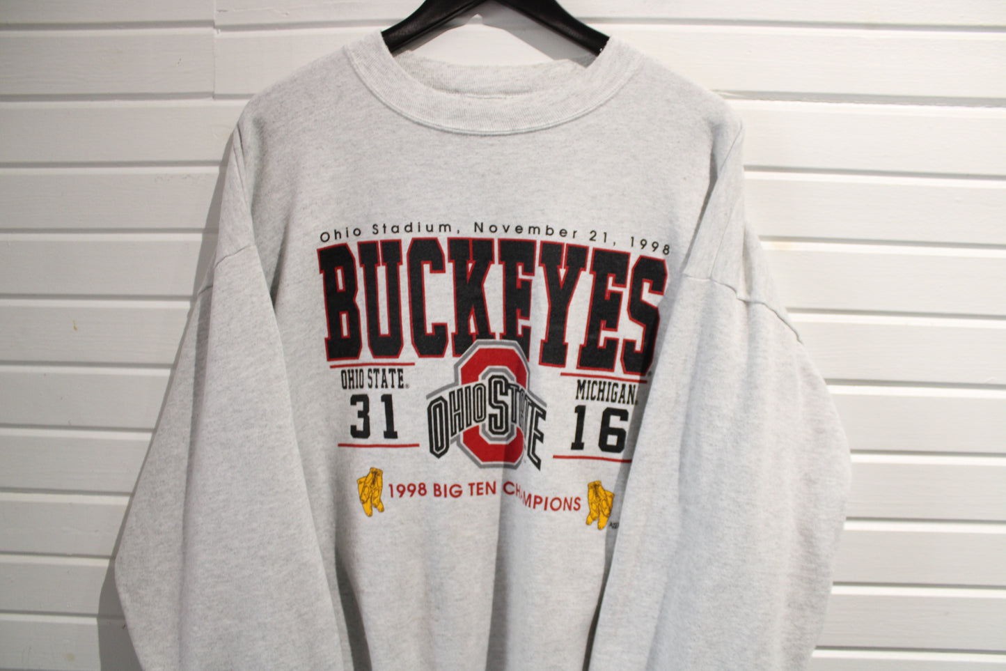 Ohio-State Buckeyes Sweatshirt | Vintage 1998 Big Ten Champions Crewneck | Retro College Football Pullover