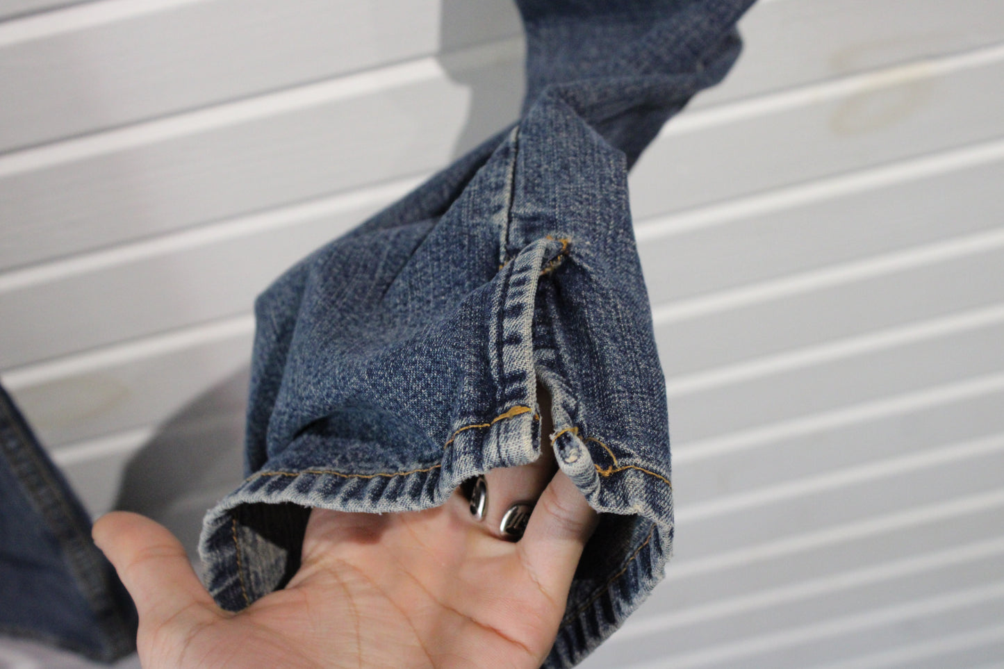 Lucky-brand Dungarees Flirtie Jeans | Vintage 2000s Classic Straight-Leg Denim Pants | Long Length / Western Style