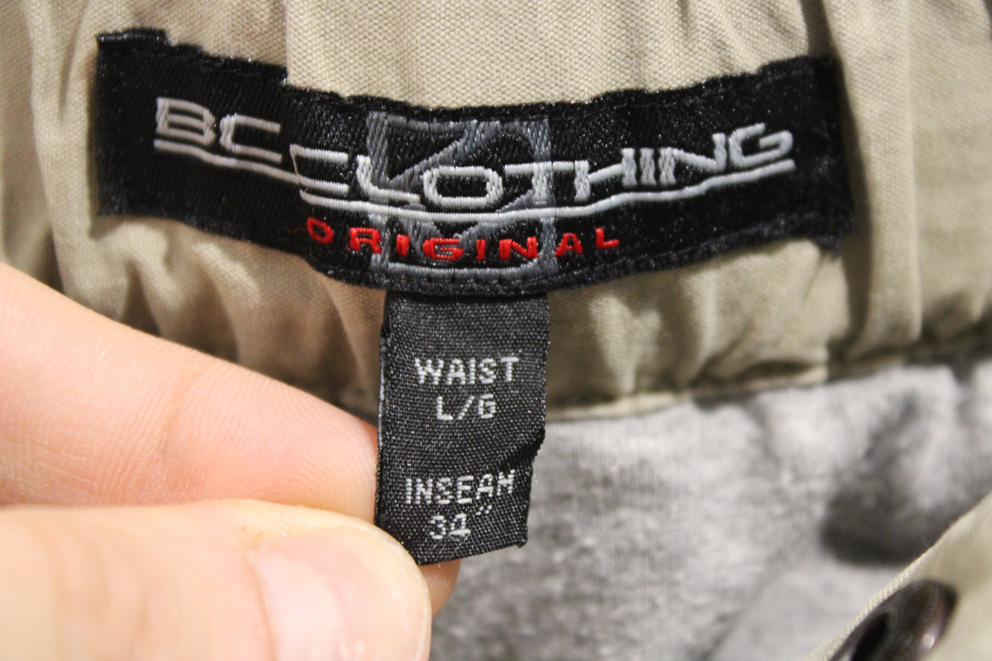 BC-Clothing Cargo Pants | Vintage Outdoor Utility Trousers Mesh Lined | Adjustable Waist Belt Streetwear