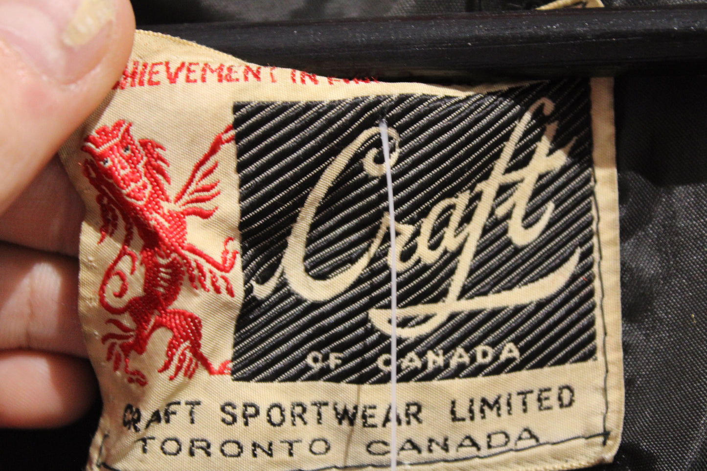 Craft University-New-Brunswick Arts Jacket | Vintage 1960s Collegiate Varsity Wool Zip-Up Jacket | Classic Canadian University Outerwear