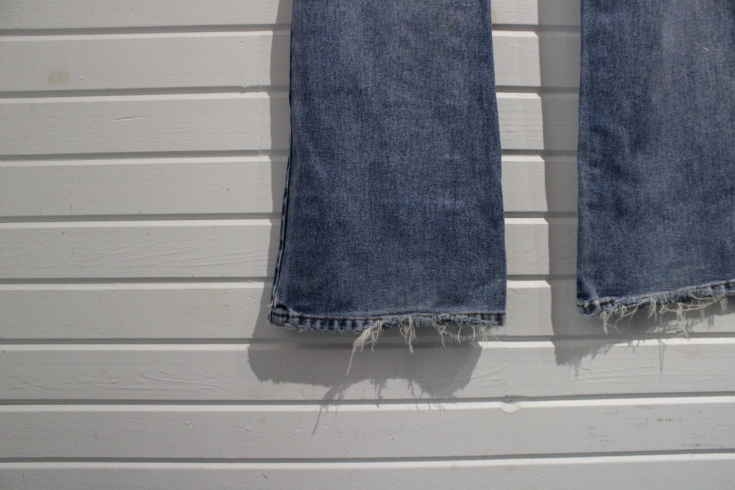 Zana-Di Jeans | Vintage Bootcut Denim Pants | Distressed Hem Classic Women's Jeans