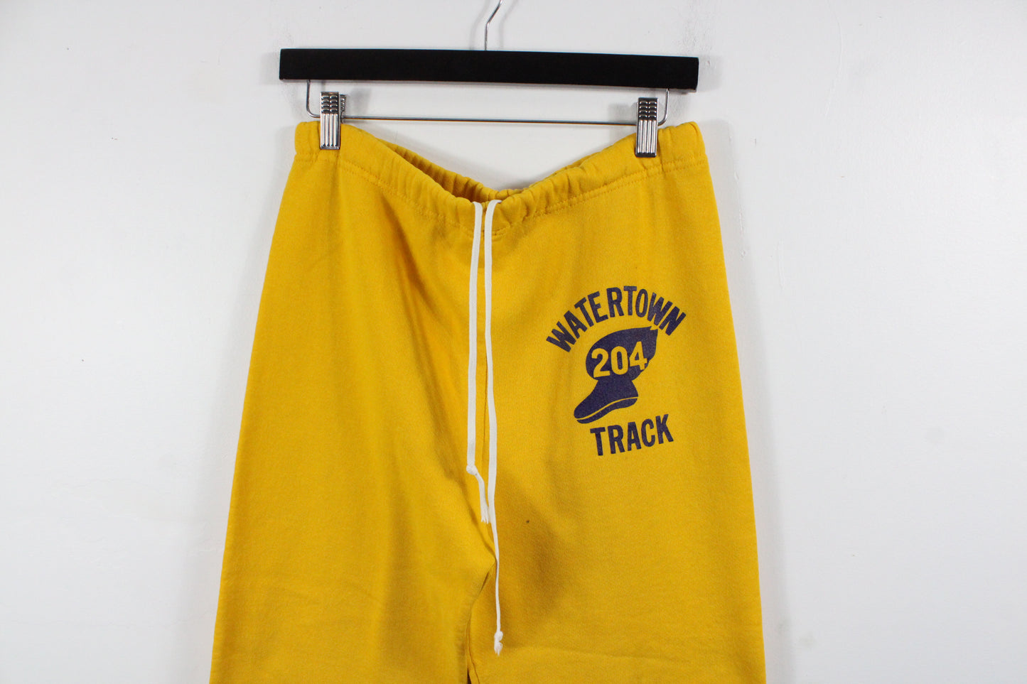 Watertown Track Hoodie & Pants Set | Vintage 80s Athletic Gold Sweat Suit | Bold Graphic Sportswear