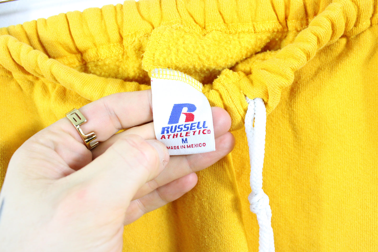 Watertown Track Hoodie Sweatpants Set | Vintage 90s Yellow Graphic Athletic Hoody & Joggers | Retro Sports Team Sweatsuit