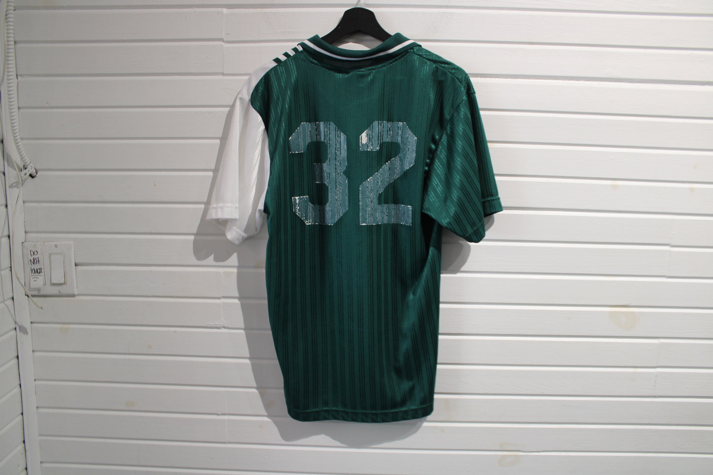 Adidas Soccer Jersey | Vintage 90s Split Panel Striped Shirt | Classic Athletic Training Top