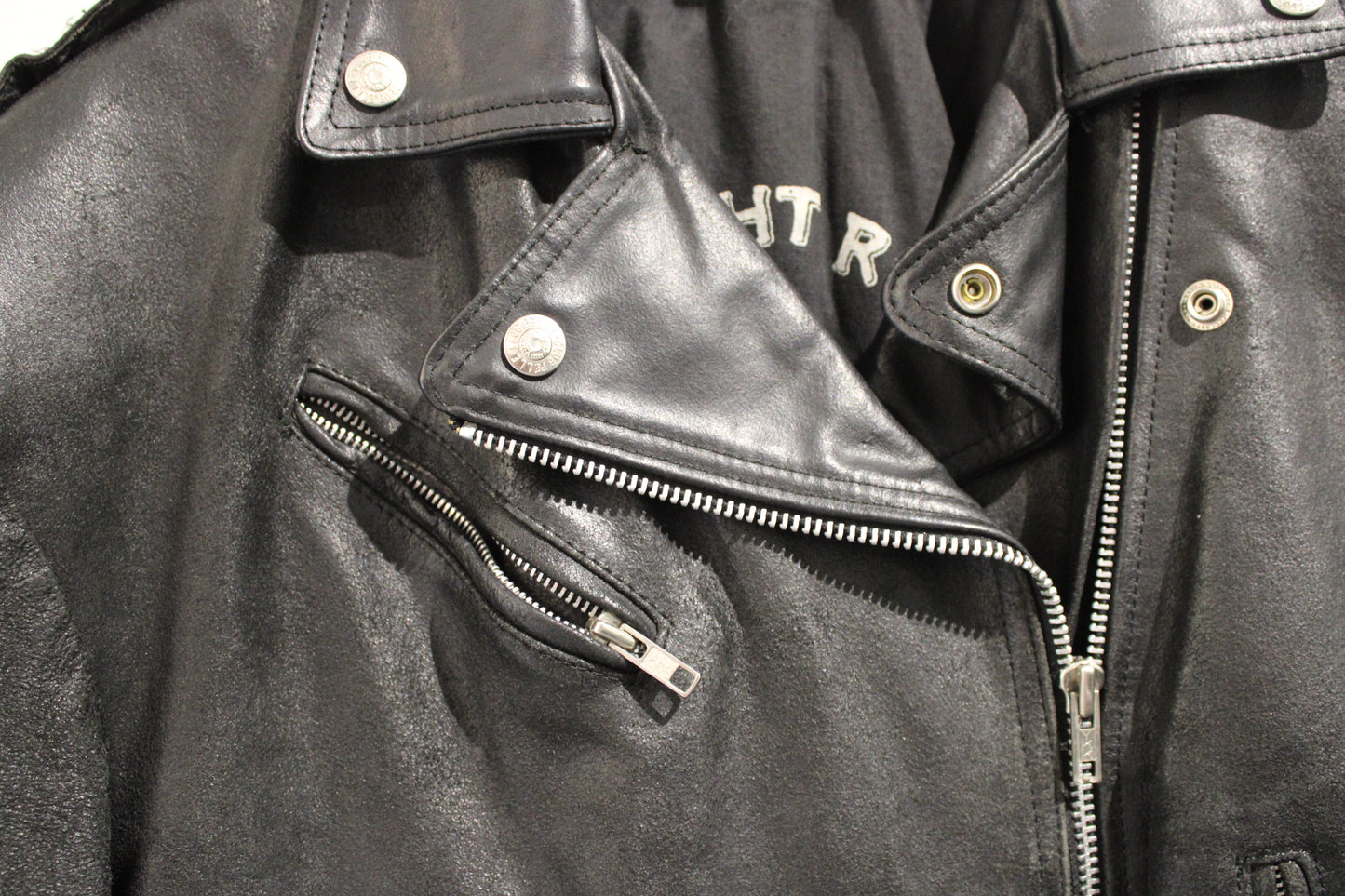 Midnight Ride Motorcycle Jacket | Vintage 1980s Biker Black Leather Jacket | Classic Moto Outerwear